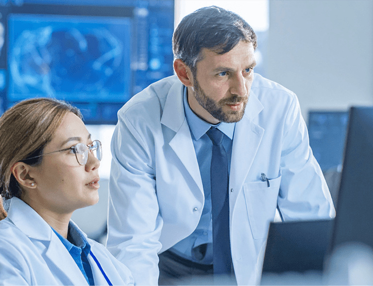 Scientists researching metabolism